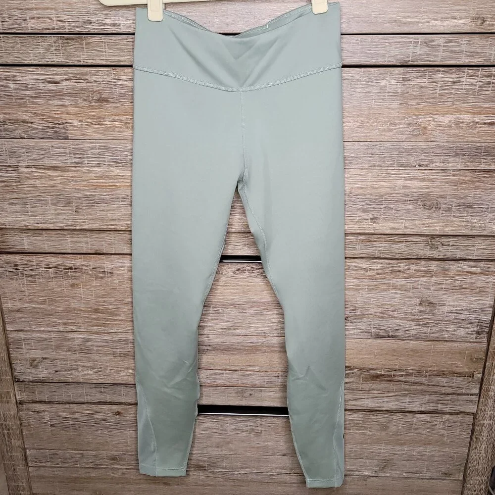 Nike One Training Dri Fit High Rise 7/8 Moss Green Leggings Medium AT1102-371